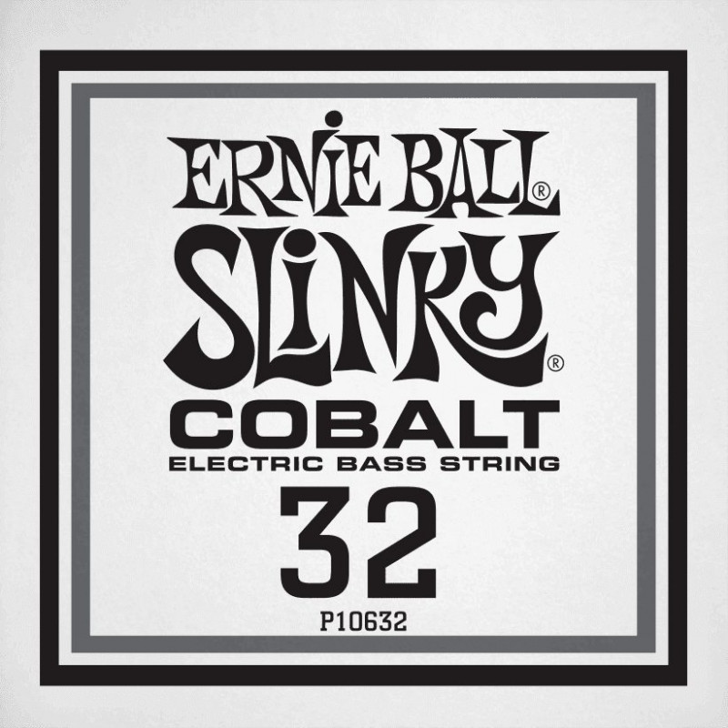 Ernie Ball 10632 - Corde basse au détail Slinky Cobalt - Filé Cobalt 032