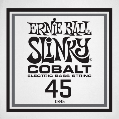 Ernie Ball 10645 - Corde basse au détail Slinky Cobalt - Filé Cobalt 045