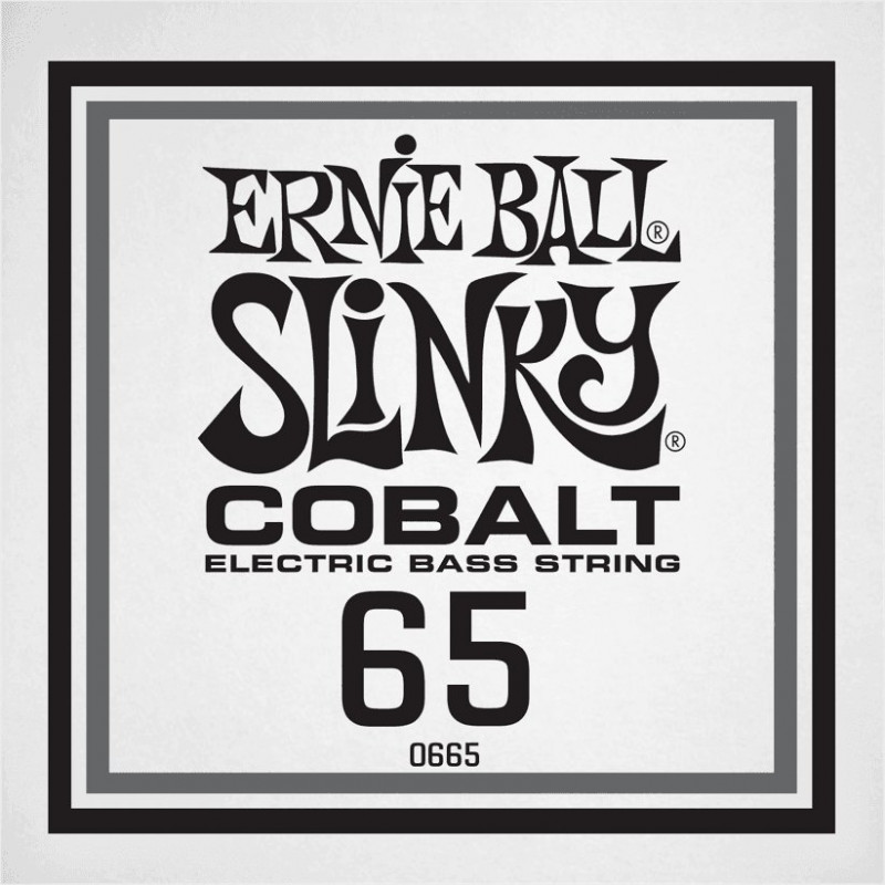 Ernie Ball 10665 - Corde basse au détail Slinky Cobalt - Filé Cobalt 065