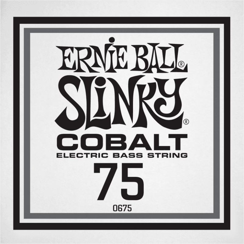 Ernie Ball 10675 - Corde basse au détail Slinky Cobalt - Filé Cobalt 075
