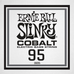 Ernie Ball 10695 - Corde basse au détail Slinky Cobalt - Filé Cobalt 095