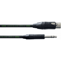 Cordial CRM5FV - Câble audio XLR femelle - jack mâle stéréo 5 m