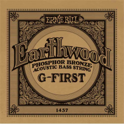 Ernie Ball 1457 - Corde basse acoustique au détail Earthwood PB - Filé phosphor bronze 045