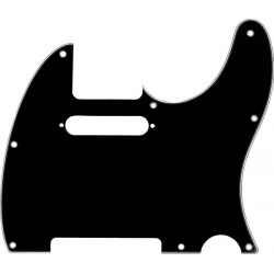 Fender pickguard guitare électrique type Télécaster - 3 plis/8 trous noir