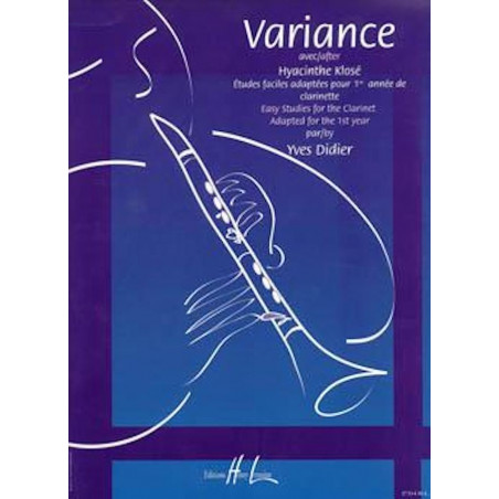 Variance - Études faciles adaptées pour 1er année de clarinette -  Hyacinthe-Eléonore Klosé