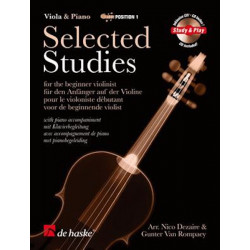 Selected Studies Volume 1 - Violoniste débutant - Nico Dezaire (+ audio)