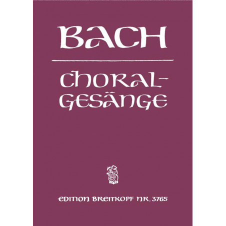 389 Choralgesänge / 389 Chorales - Bach - Partitions Piano