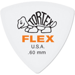 3 Médiators Dunlop Tortex Flex triangle 0.60mm - 456R60