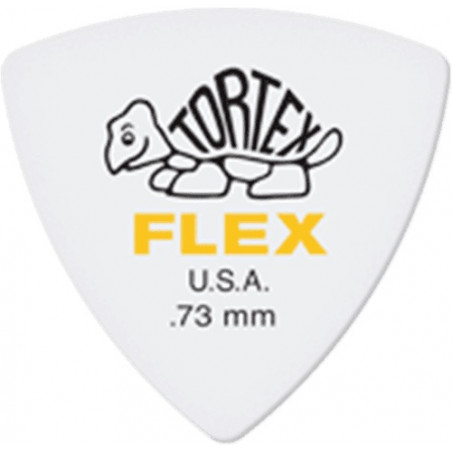 3 Médiators Dunlop Tortex Flex triangle 0.73 mm - 456R73