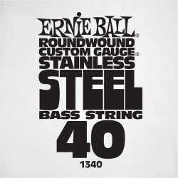 Ernie Ball 1340 - Corde basse au détail Slinky Stainless Steel - Filé 040