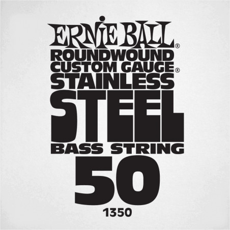 Ernie Ball 1350 - Corde basse au détail Slinky Stainless Steel - Filé 050