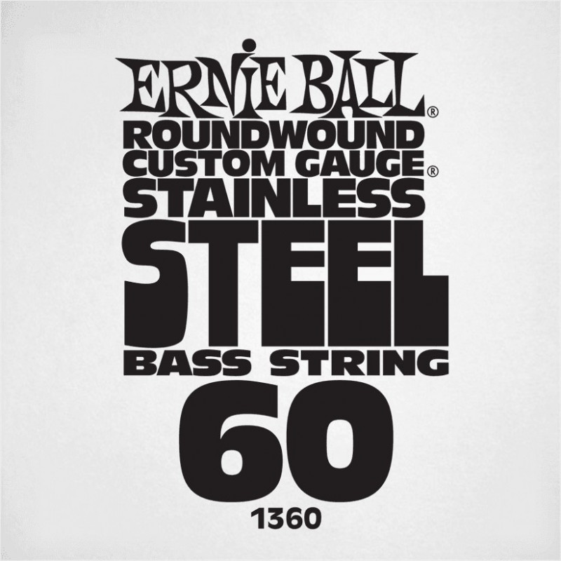 Ernie Ball 1360 - Corde basse au détail Slinky Stainless Steel - Filé 060