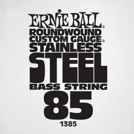 Ernie Ball 1385 - Corde basse au détail Slinky Stainless Steel - Filé 085