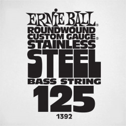 Ernie Ball 1392 - Corde basse au détail Slinky Stainless Steel - Filé 125