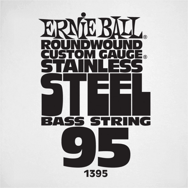 Ernie Ball 1395 - Corde basse au détail Slinky Stainless Steel - Filé 095