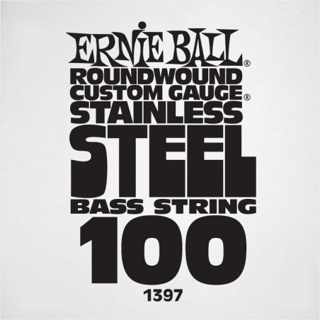 Ernie Ball 1397 - Corde basse au détail Slinky Stainless Steel - Filé 100