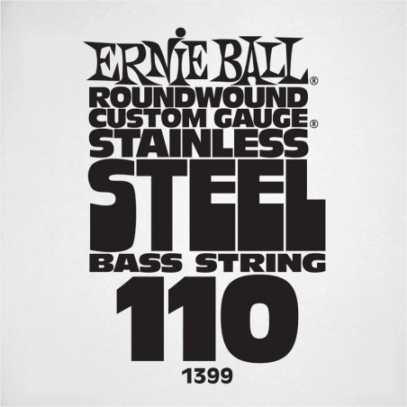 Ernie Ball 1399 - Corde basse au détail Slinky Stainless Steel - Filé 110
