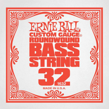 Ernie Ball 1632 - Corde basse au détail Slinky Nickel Wound - Filé nickel 032
