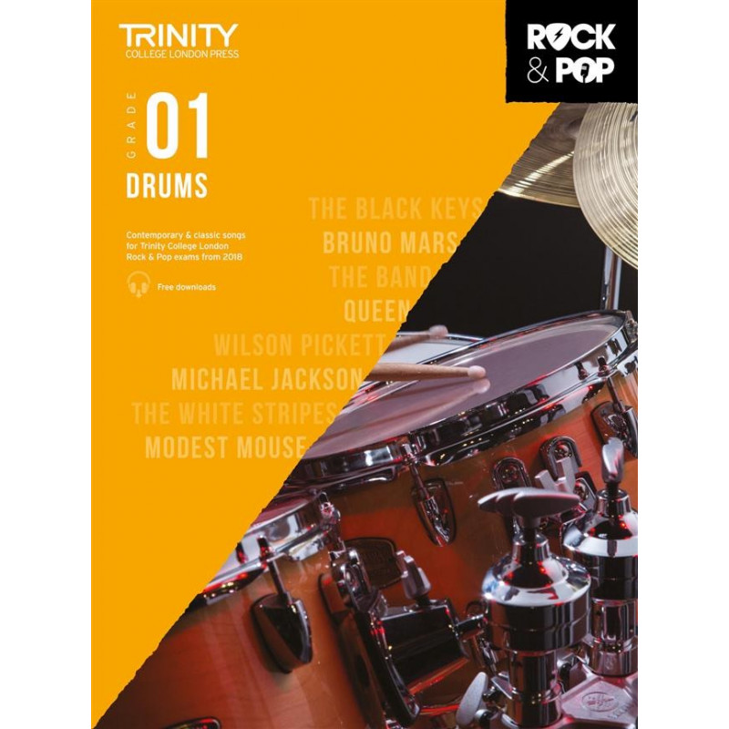 Trinity Rock and Pop 2018 - 20 Drums Grade 1 - Partitions batterie