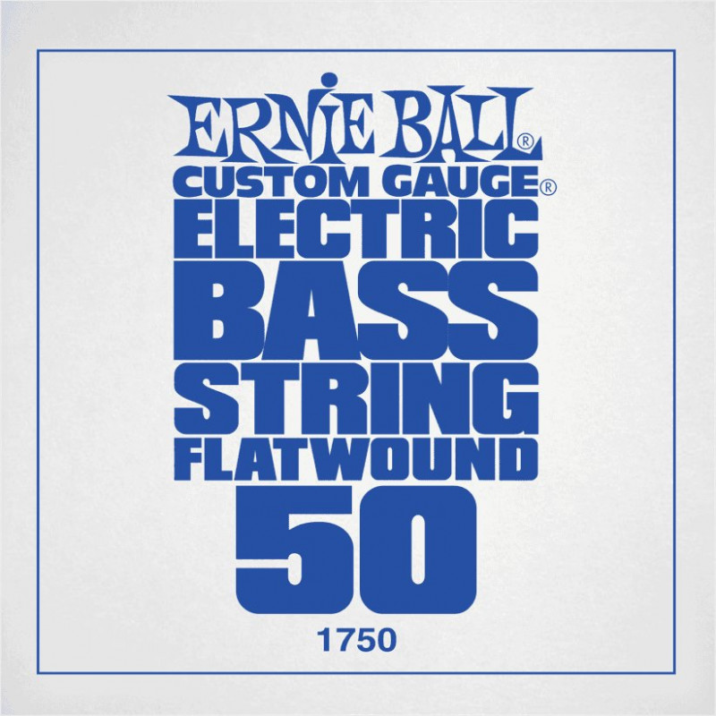 Ernie Ball 1750- Corde basse au détail Custom Gauge Flatwound - Filé plat 050