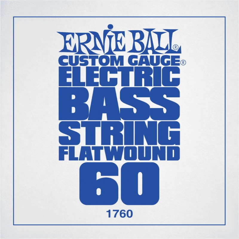 Ernie Ball 1760- Corde basse au détail Custom Gauge Flatwound - Filé plat 060