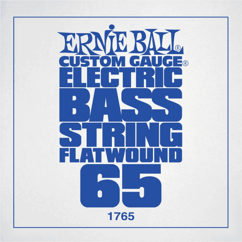 Ernie Ball 1765- Corde basse au détail Custom Gauge Flatwound - Filé plat 065