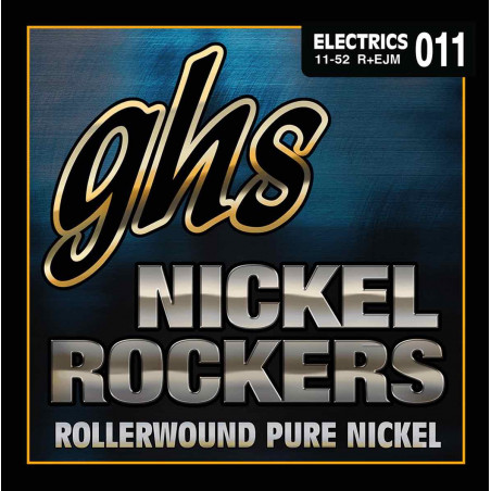 GHS R-EJM - Jeu de cordes guitare électrique - Nickel Rockers - Custom Medium 11-52