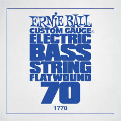 Ernie Ball 1770- Corde basse au détail Custom Gauge Flatwound - Filé plat 070