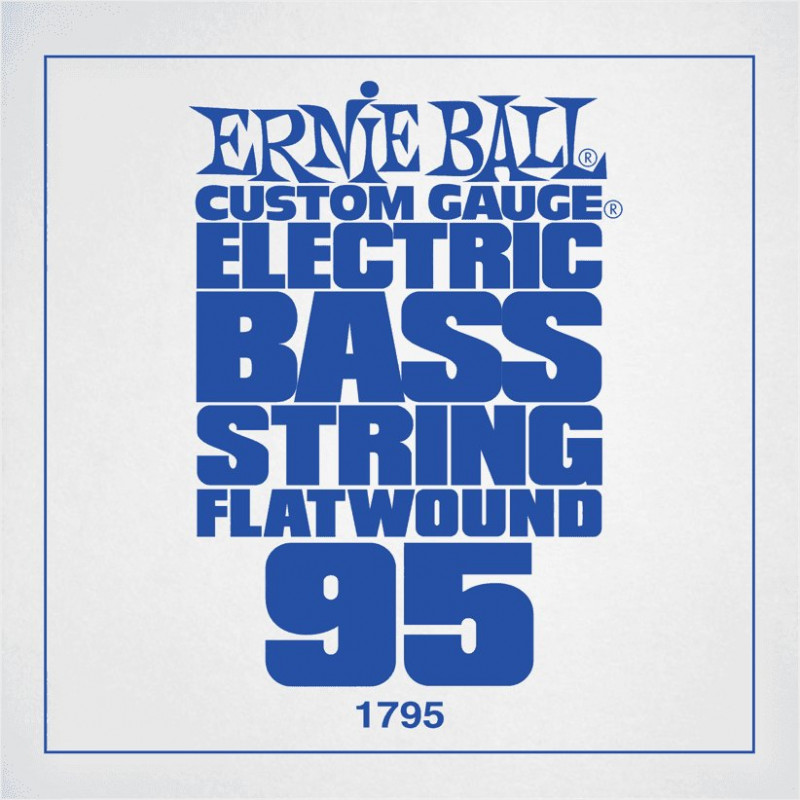 Ernie Ball 1795 - Corde basse au détail Custom Gauge Flatwound - Filé plat 095