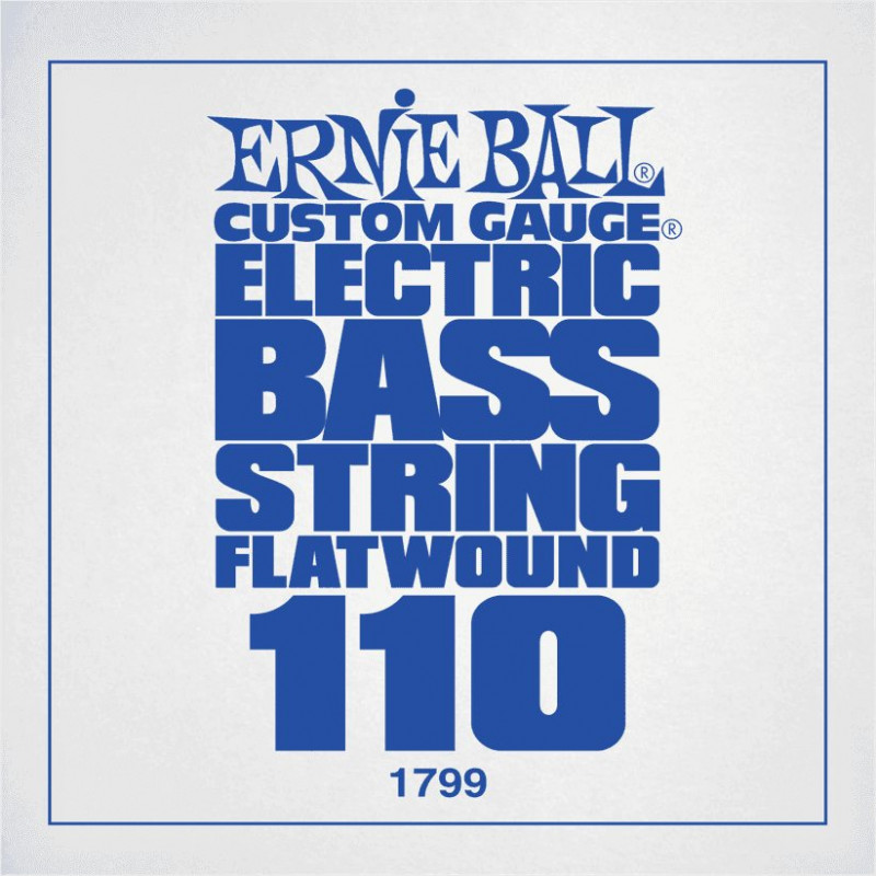Ernie Ball 1799 - Corde basse au détail Custom Gauge Flatwound - Filé plat 110
