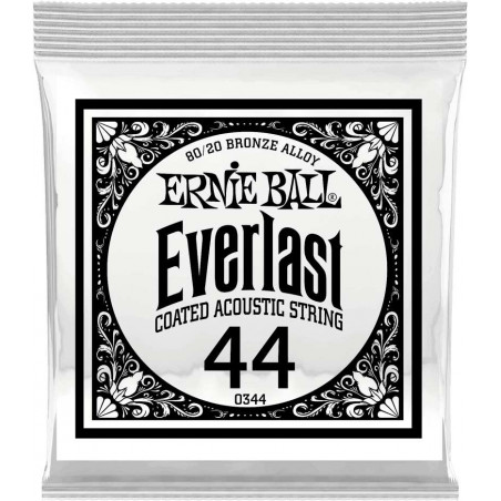Ernie Ball 10344 - Corde acoustique au détail Everlast Bronze - Filé rond 044