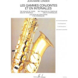 Gammes conjointes et en intervalles - Jean-Marie Londeix - Saxophone