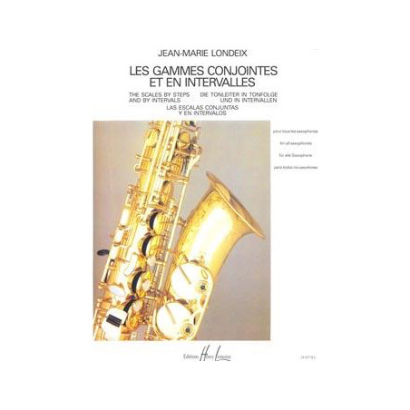Gammes conjointes et en intervalles - Jean-Marie Londeix - Saxophone