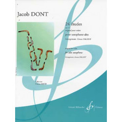 24 Études opus.37 : Original pour violon pour saxophone alto - Jacob Dont