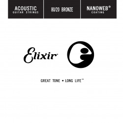 Elixir 15128 - Corde acoustique au détail Nanoweb Bronze - Filé 028