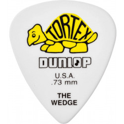 Dunlop 424R73  - Médiator Tortex Wedge - 0.73 mm à l'unité