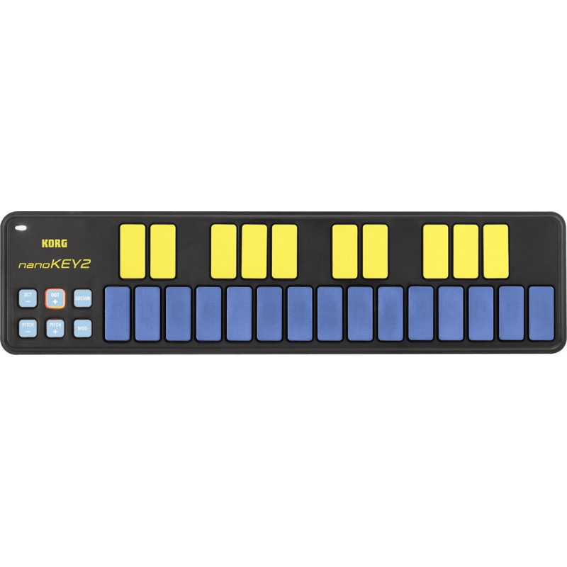 Korg Nano Key 2 Bleu et jaune - Clavier Midi