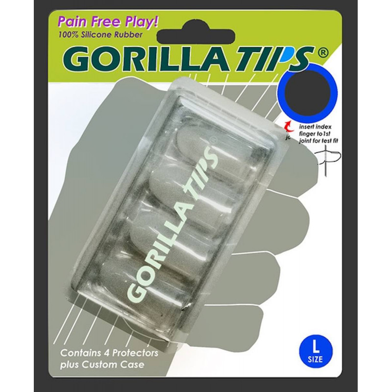 Gorilla Tips finger - Protections doigt taille L translucide