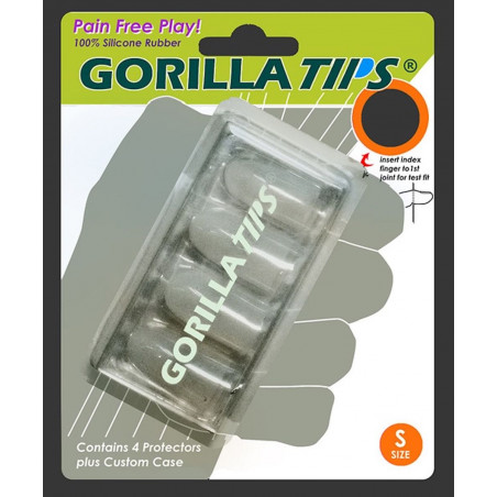 Gorilla Tips finger - Protections doigt taille S translucide