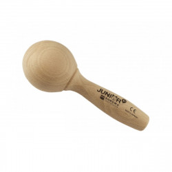 Rohema mini maracas hêtre 13cm finition naturelle - éveil musical