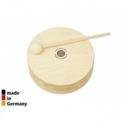 Rohema tom en bois 18cm avec baguette- éveil musical