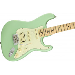 Fender American Performer Stratocaster HSS - touche érable - Satin Surf Green + housse deluxe - guitare électrique