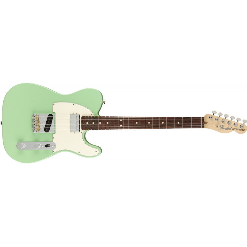 Fender American Performer Telecaster + housse deluxe - touche palissandre - Satin Surf Green - guitare électrique