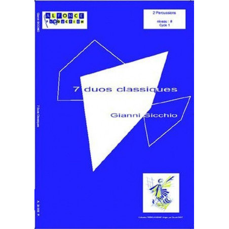 7 Duos Classiques - Gianni Sicchio - Partitions percussions