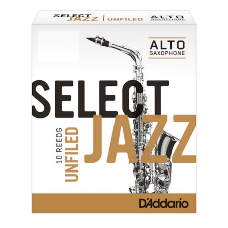 D'addario Select Jazz Saxophone Alto Force 3 Soft - Boîte de 10 anches