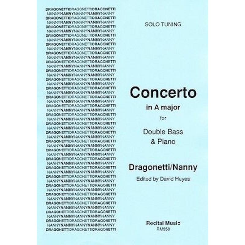 Concerto in A Major for double bass et piano - Dragonetti/Nanny