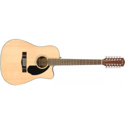 Fender CD-60SCE Dreadnought 12 cordes naturel - guitare électro-acoustique