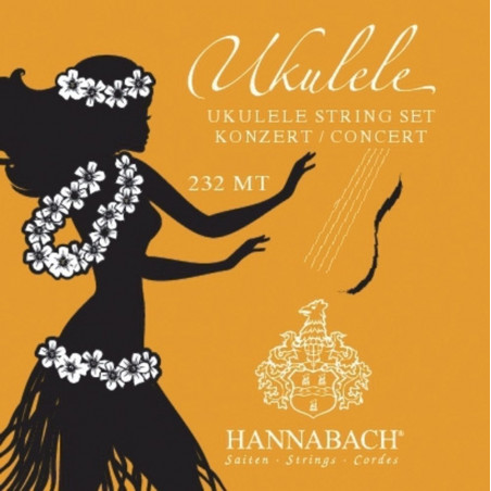 Hannabach 232MT - Jeu de cordes ukulele concert
