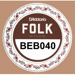 D'Addario BEB040  - Corde au détail guitare folk Nylon Sol réassort du jeu EJ32