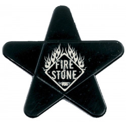 1 Médiator étoile Fire&Stone - noir - 5 duretés